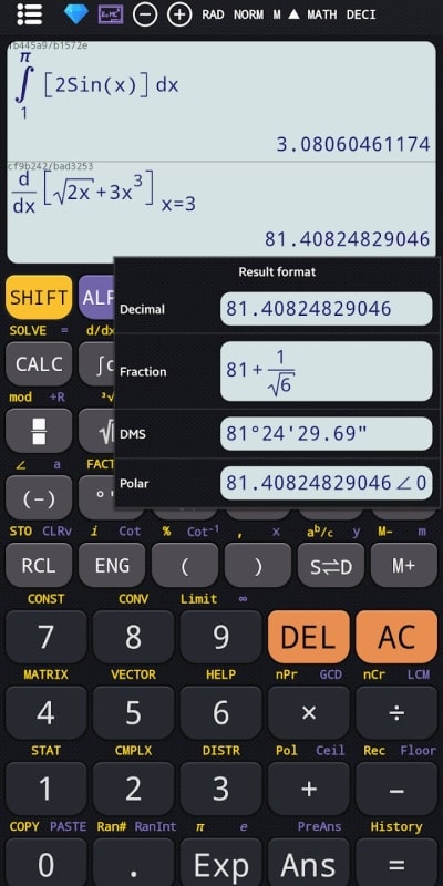Scientific calculator plus 991 APK - screenshot 1