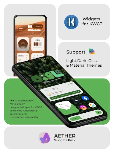 Aether Widgets KWGT - screenshot 1