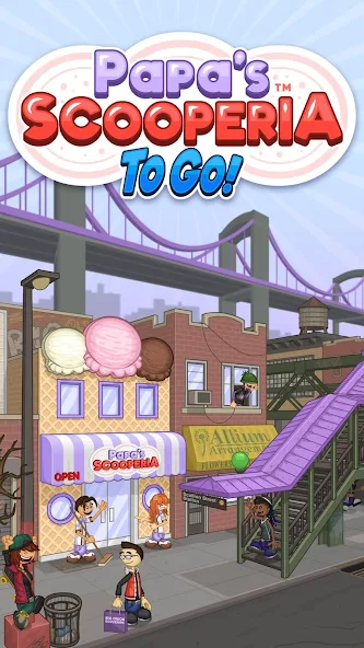Papa's Scooperia To Go! - screenshot 1