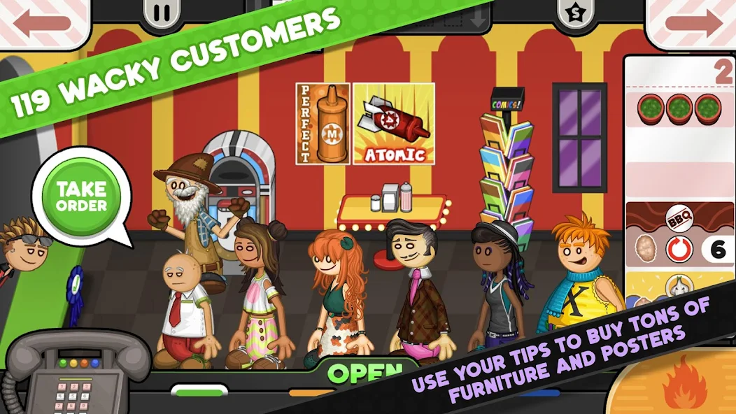 Papa's Wingeria To Go! - screenshot 2