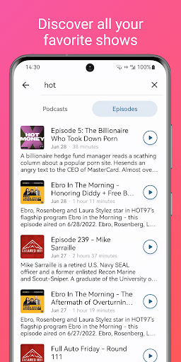 FocusPodcast and AudioBooks - screenshot 5