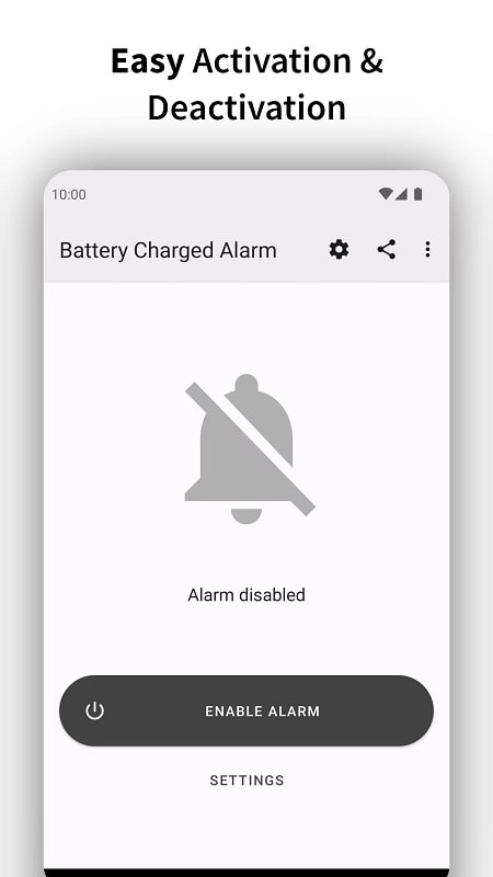 Full Battery Charge Alarm - screenshot 1