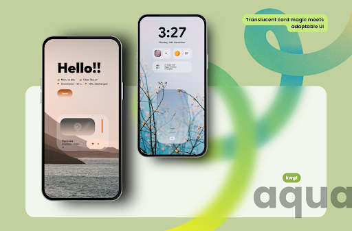 aqua kwgt - screenshot 1