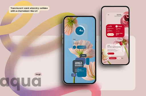 aqua kwgt - screenshot 2