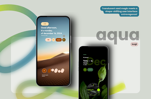 aqua kwgt - screenshot 4