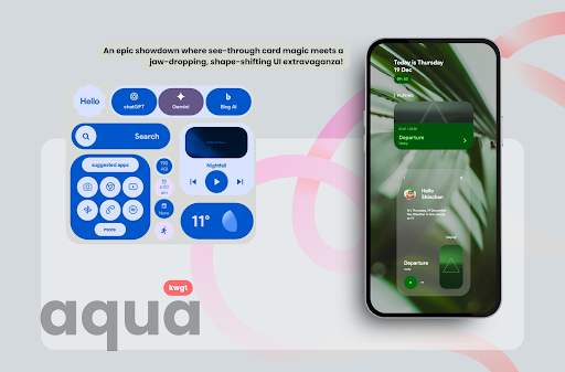 aqua kwgt - screenshot 5