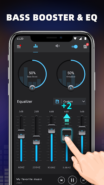 Bass Booster Equalizer PRO - screenshot 1