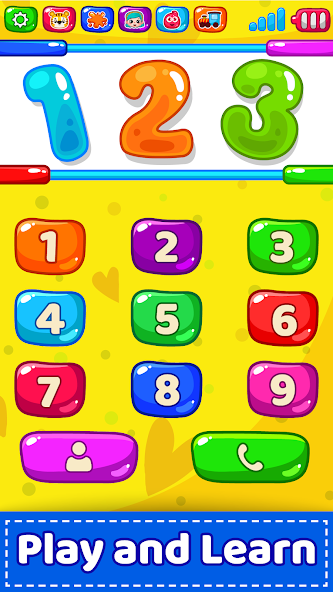 Baby Phone for toddlers - Numbers, Animals & Music - screenshot 2