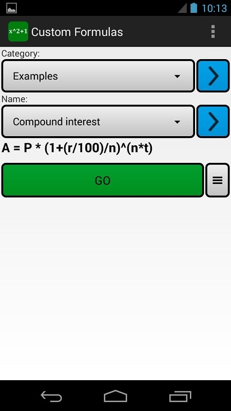 Custom Formulas APK - screenshot 3