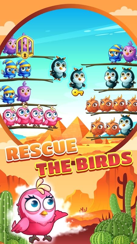 Bird Sort Puzzle Color Game APK - screenshot 3