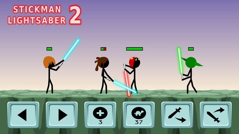 Stickman Lightsaber Warriors 2 APK - screenshot 1