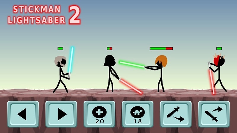 Stickman Lightsaber Warriors 2 APK - screenshot 2