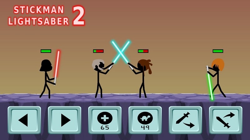 Stickman Lightsaber Warriors 2 APK - screenshot 3