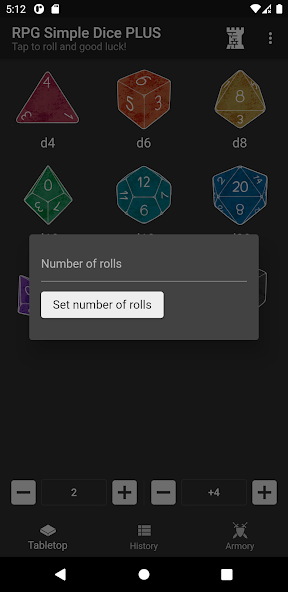 RPG Simple Dice PLUS - screenshot 3