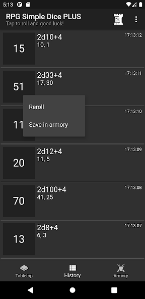 RPG Simple Dice PLUS - screenshot 6