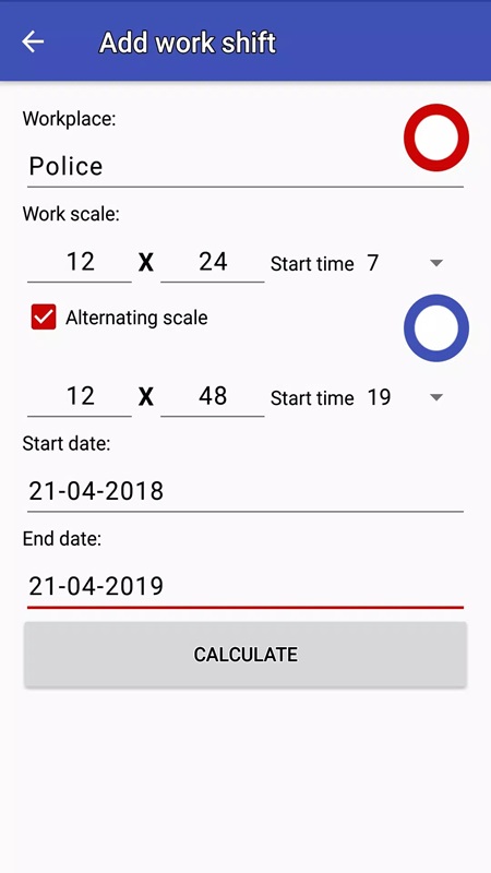 Easy work scheduling APK - screenshot 3