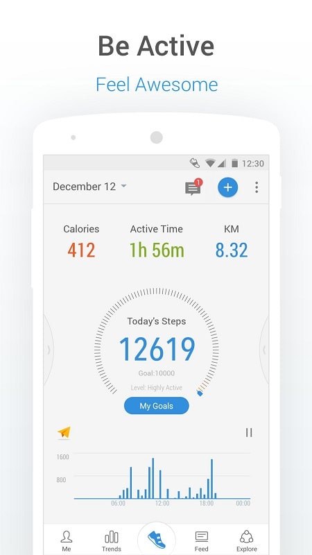 Pacer Pedometer APK - screenshot 1