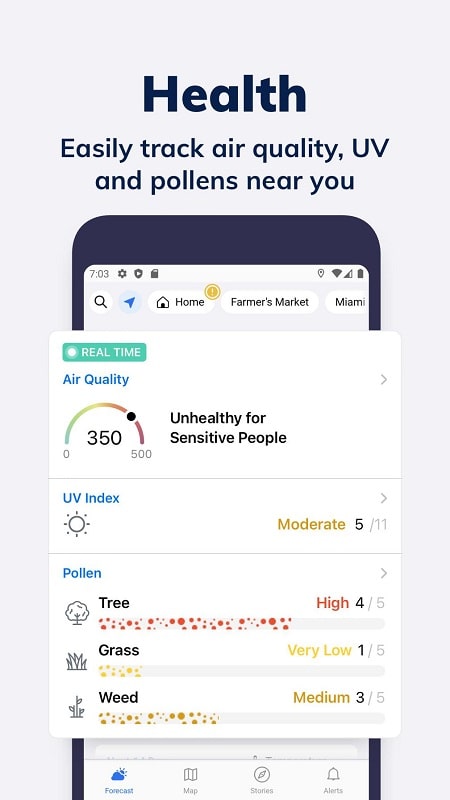 Tomorrow.io Weather Forecast APK - screenshot 4
