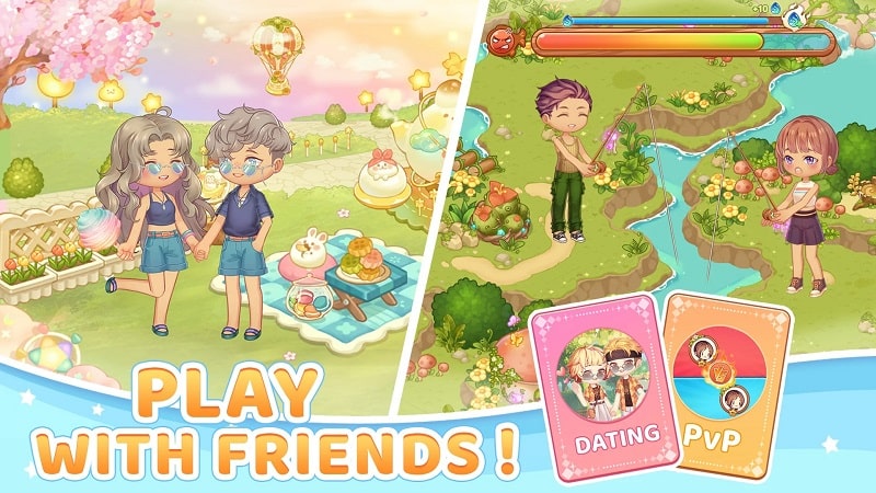Kawaii Fishing Together APK - screenshot 1