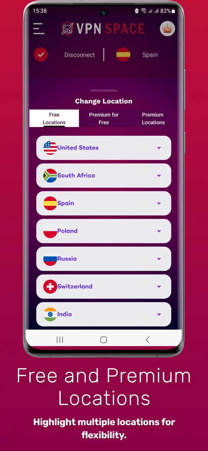 VPN Space - Secure VPN Proxy - screenshot 2