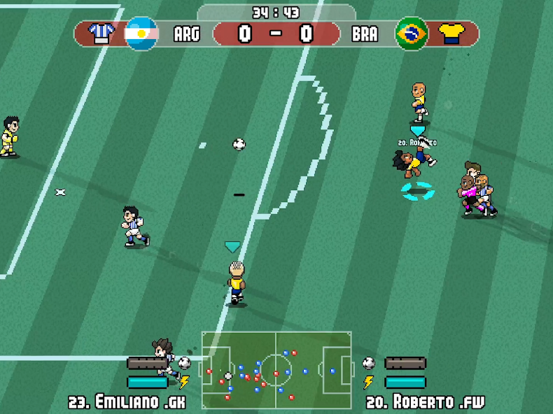 Pixel Cup Soccer - Lite - screenshot 2