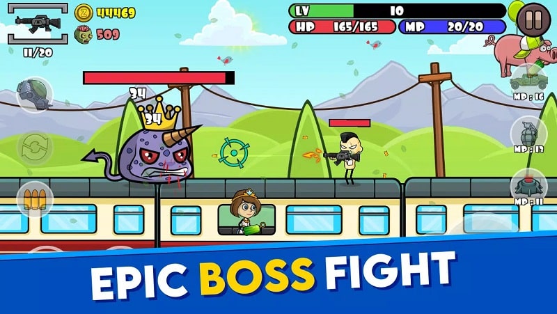 Stickman and Gun Zombie War APK - screenshot 2