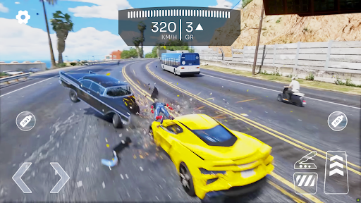 Highway Car Crash Simulator APK 1.0.4 for Android - screenshot 2