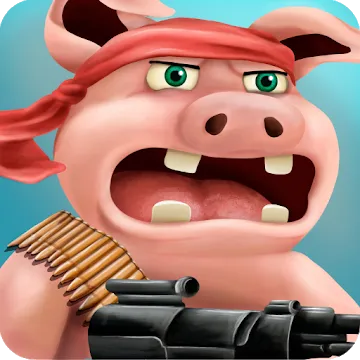 Angry Pigs In War Strategy offline Games MOD APK icon