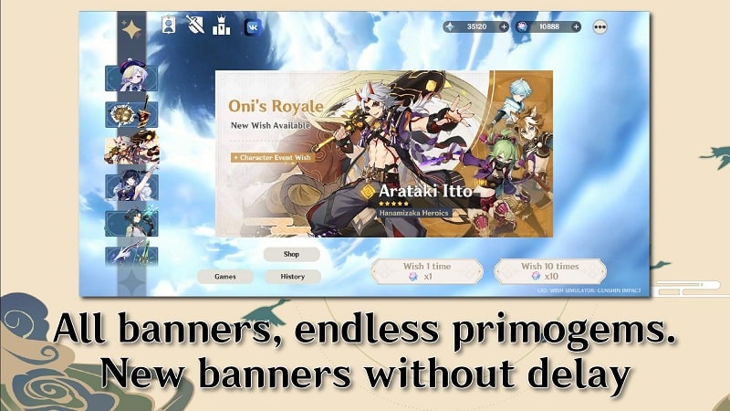 Wish Simulator Genshin Impact APK - screenshot 3