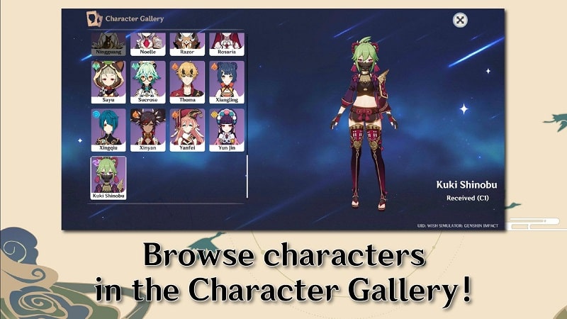 Wish Simulator Genshin Impact APK - screenshot 4