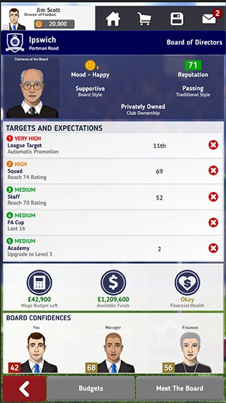 Club Soccer Director 2021 APK - screenshot 2