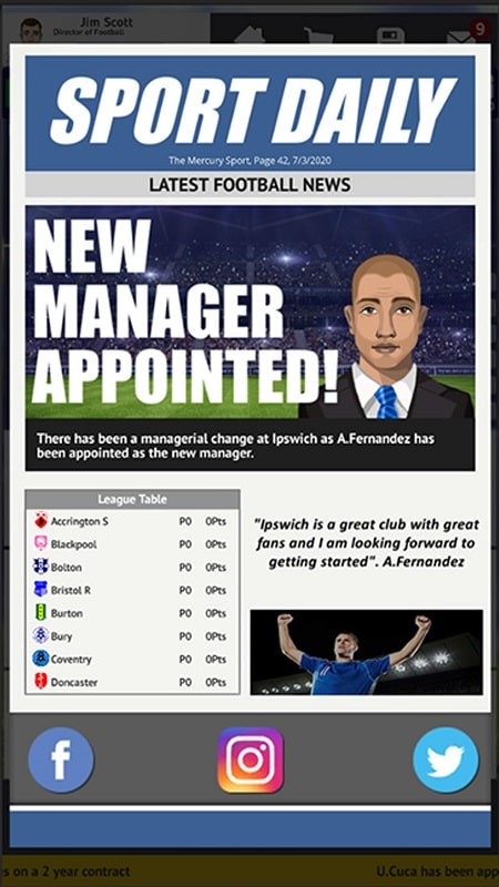 Club Soccer Director 2021 APK - screenshot 4