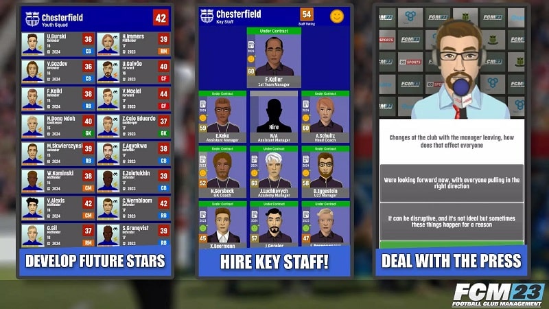 FCM23 Soccer Club Management APK - screenshot 2