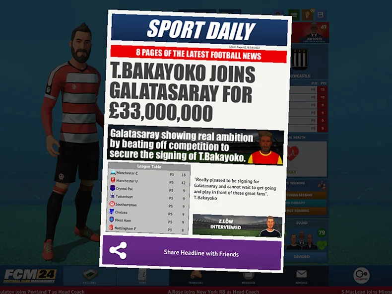 Football Club Management 2024 - screenshot 13