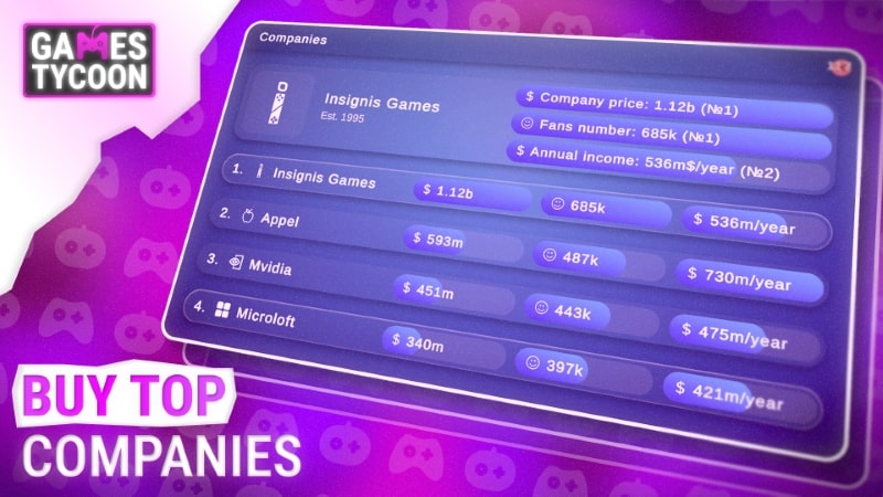 Games Tycoon APK - screenshot 3