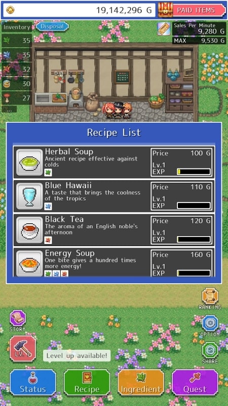 RPG Restaurant Idle Hack&amp;Slash APK - screenshot 1