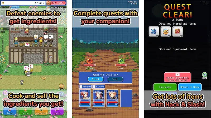 RPG Restaurant Idle Hack&amp;Slash - screenshot 5