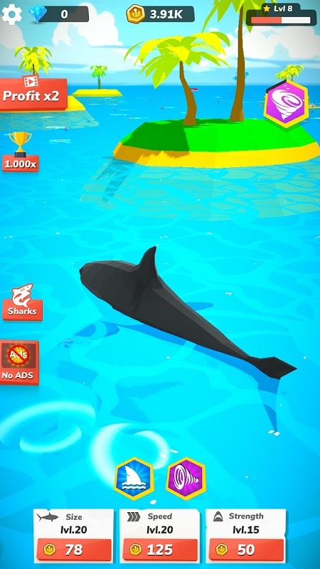 Idle Shark World APK - screenshot 1