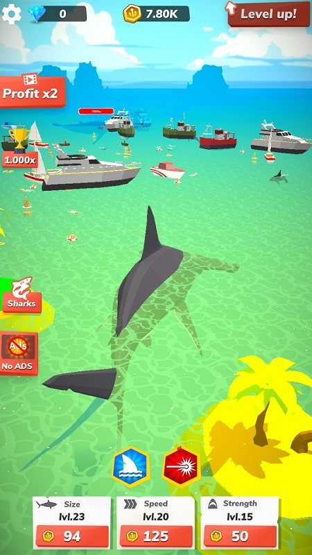 Idle Shark World APK - screenshot 2