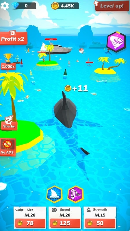Idle Shark World APK - screenshot 3