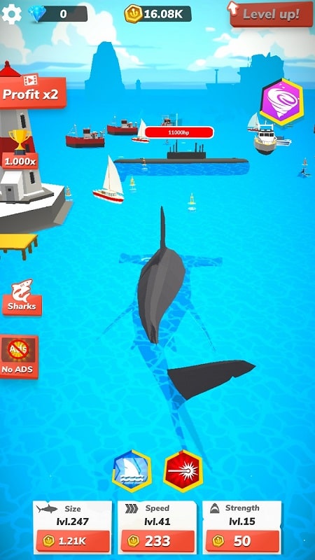 Idle Shark World APK - screenshot 5