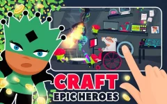 Super Hero Factory : Idle Clicker Tycoon Inc - screenshot 1