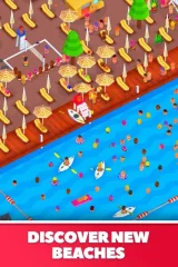 Idle Beach Tycoon : Cash Manager Simulator - screenshot 2