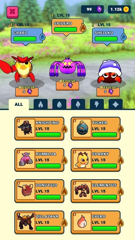 Biomons Tamer APK - screenshot 4