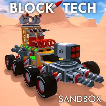 Block Tech : Epic Sandbox Car Craft Simulator GOLD MOD APK icon