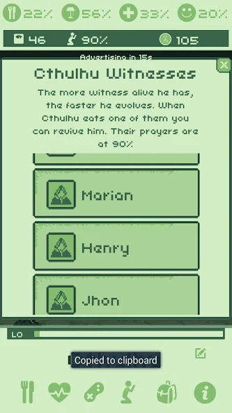 Cthulhu Virtual Pet - screenshot 4