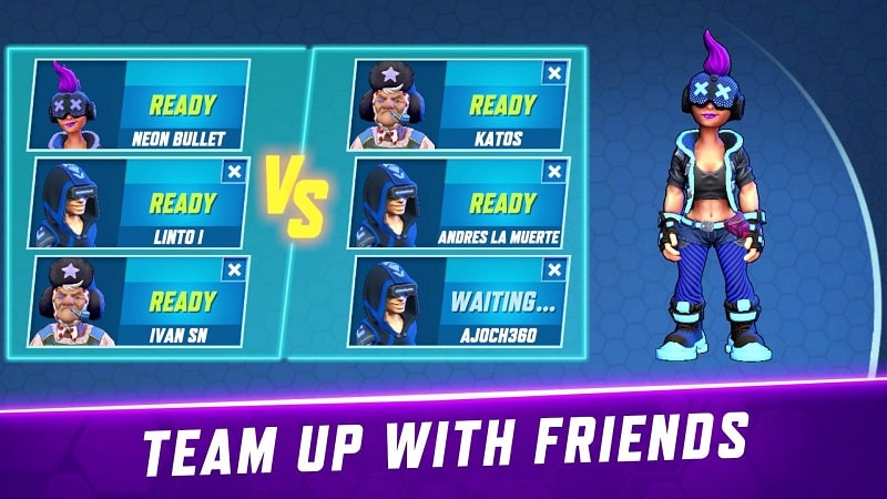 Gridpunk Battle Royale 3v3 PvP APK - screenshot 4