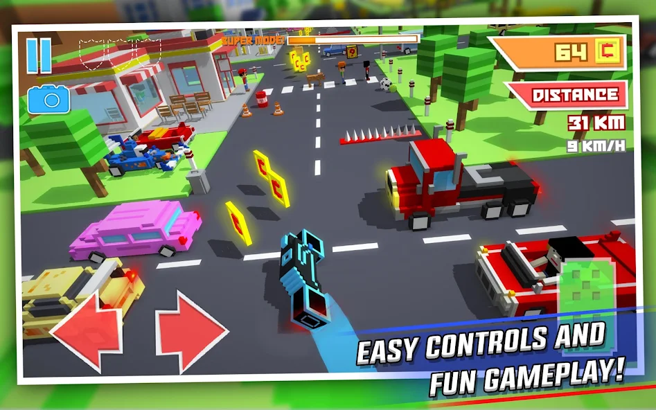 Crossy Brakes Blocky Road Fun - screenshot 11