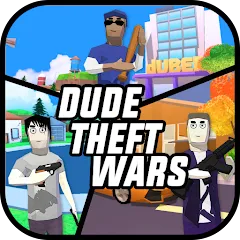 Dude Theft Wars Offline & Online Multiplayer Games - app icon