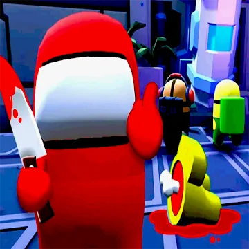 Red Imposter Among Us Race Game 3D MOD APK icon
